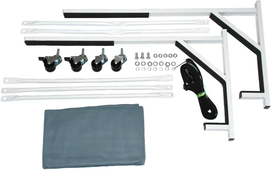 Heavy-Duty Hardtop Stand Storage Cart with Securing Strap and Generic Hard Top Dust Cover