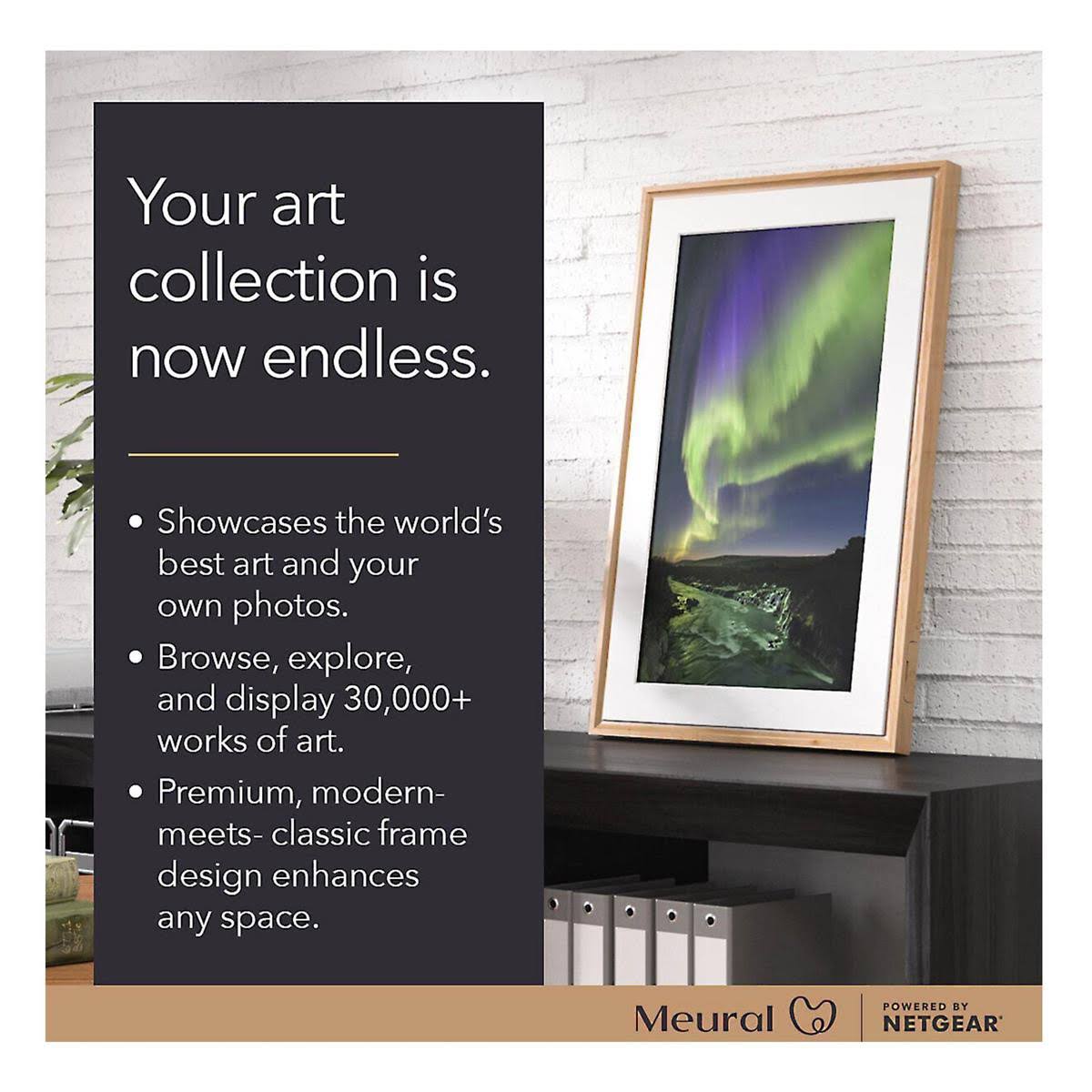 Meural Canvas II  Black Digital Picture Frame