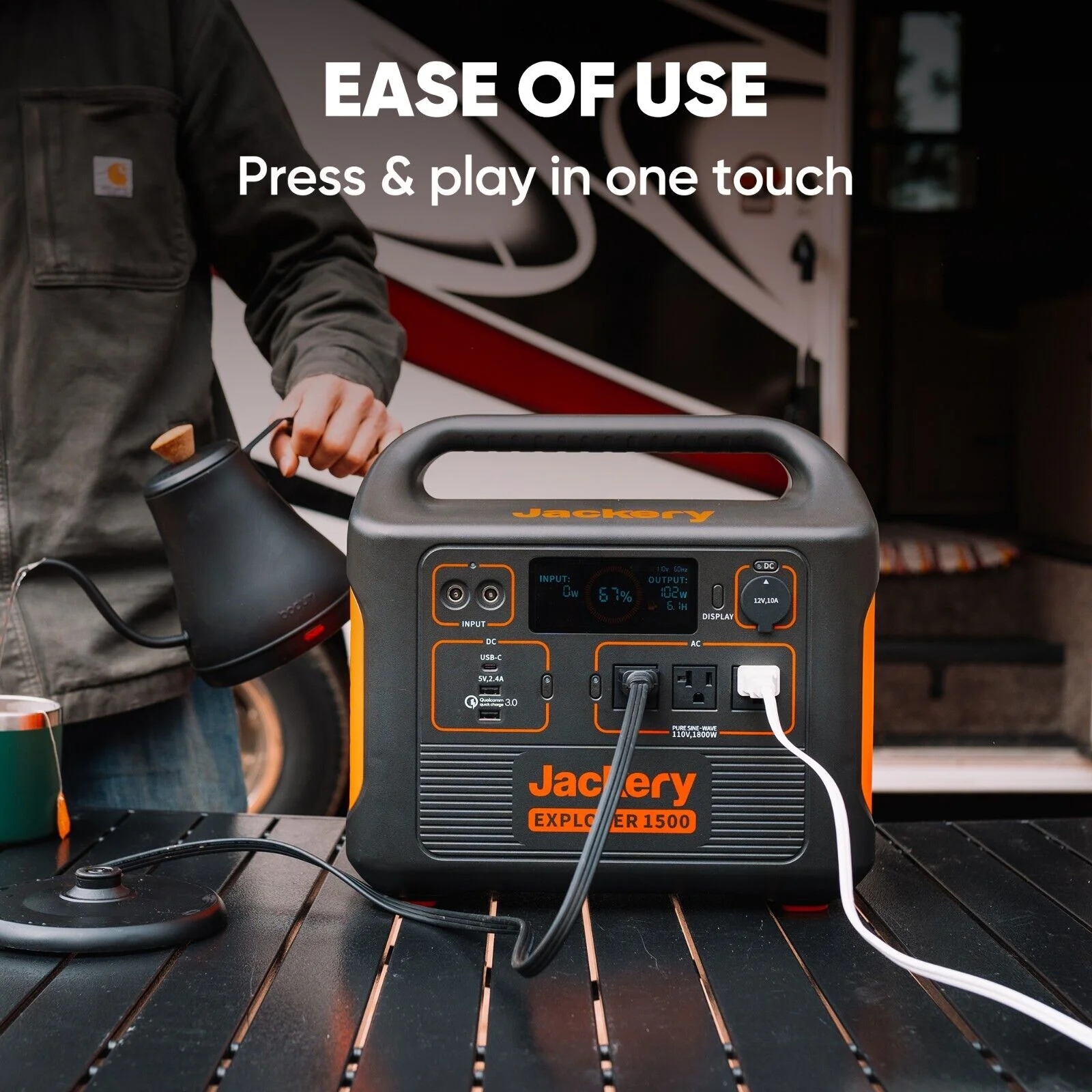 【Restored】Jackery Portable Power Station Explorer 1500, 1534Wh Portable Generator