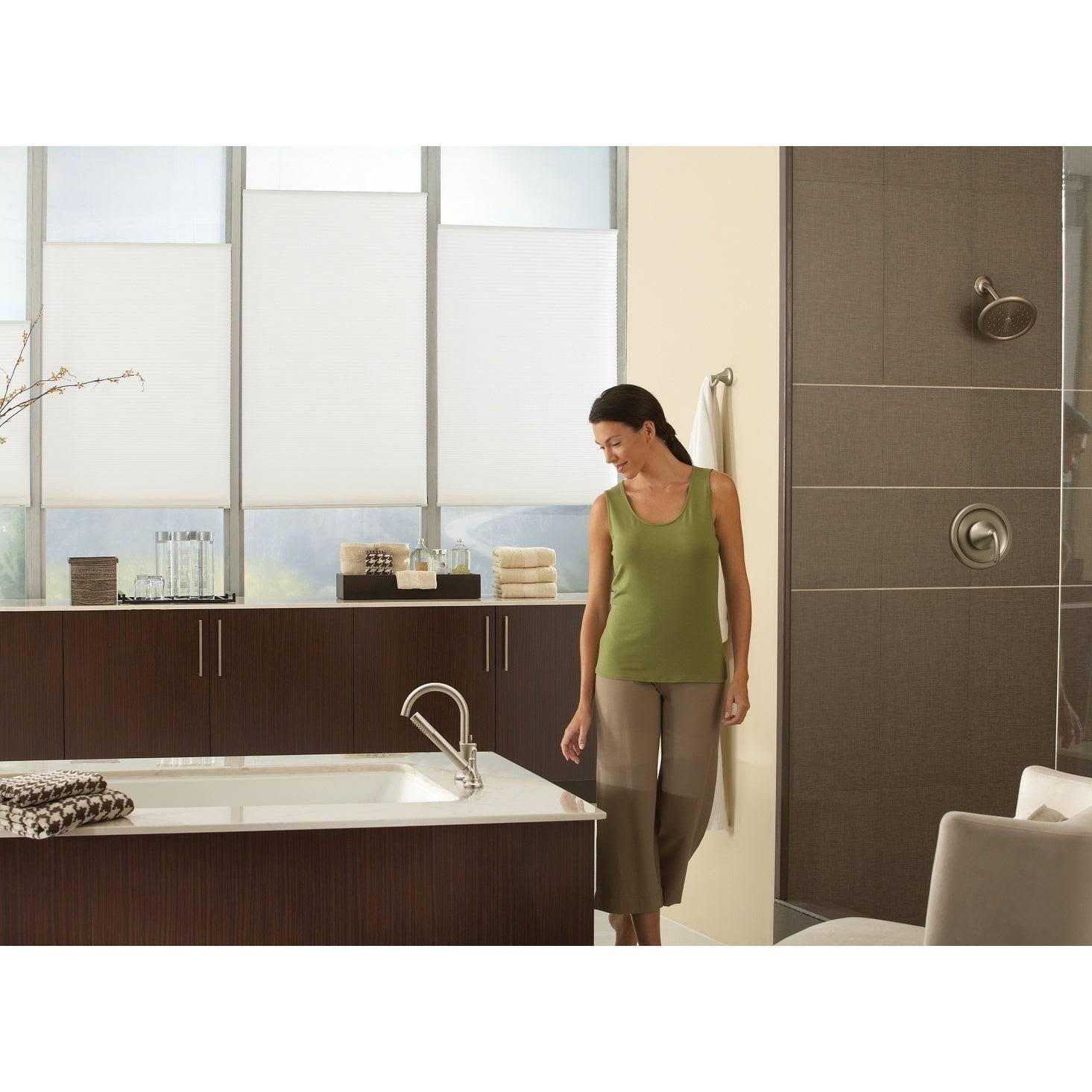 Moen S6320BN Brushed Nickel Velocity 8x22 Multi Function Rainshower Shower Head