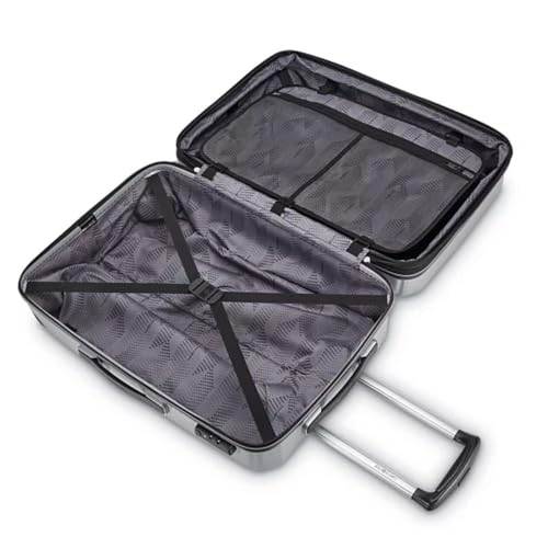 Samsonite Winfield 3 DLX Hardside Expandable Luggage with Spinners, Silver, Carry-On 20-Inch