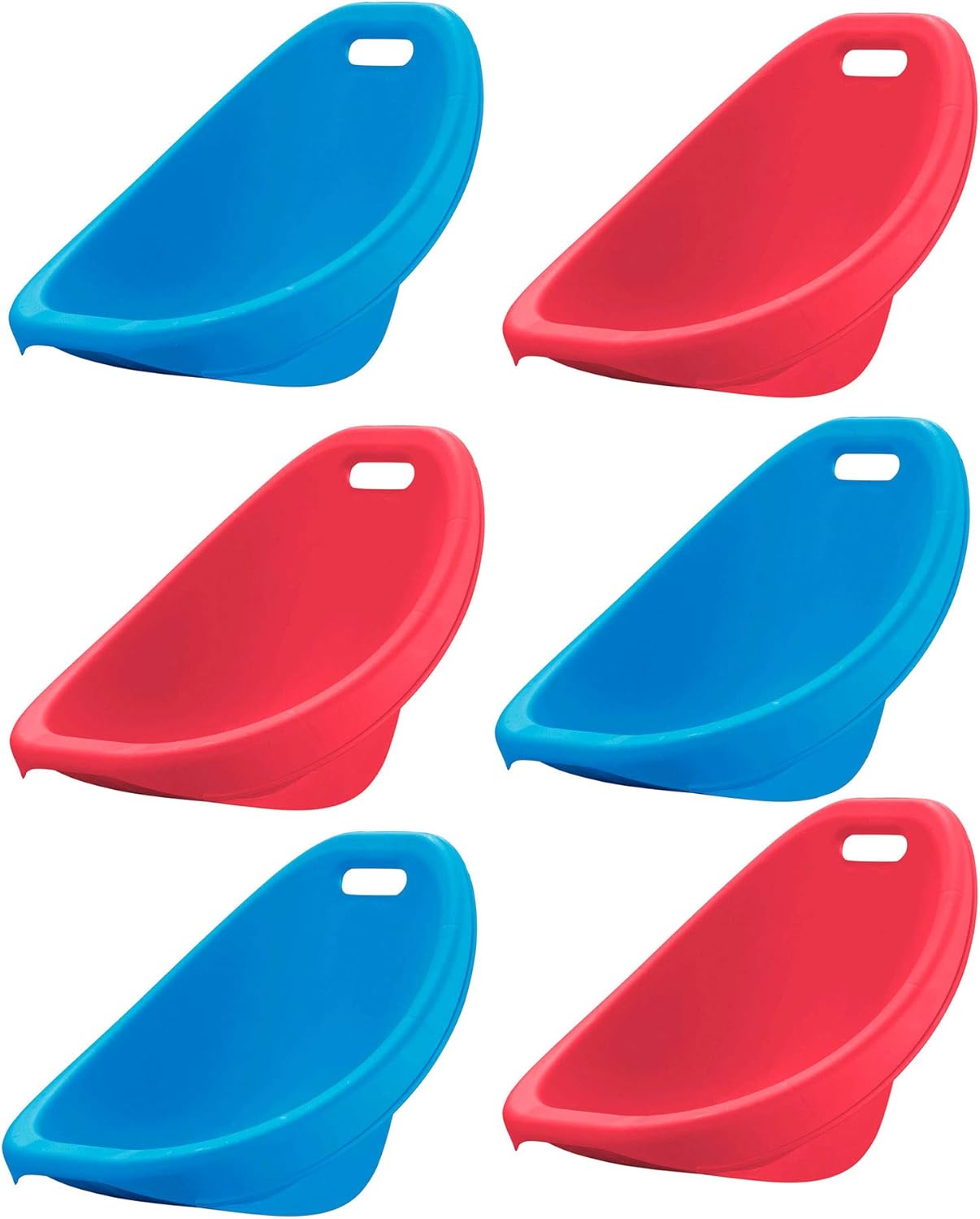 American Plastic Toys APT-13150-6PK Scoop Rocker Chair, Red and Blue (2 Pack)