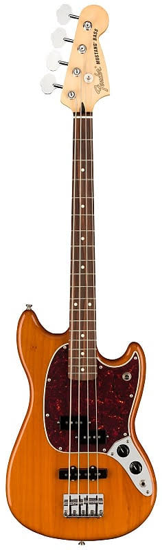 Fender Player Mustang Bass PJ Pau Ferro Aged Natural