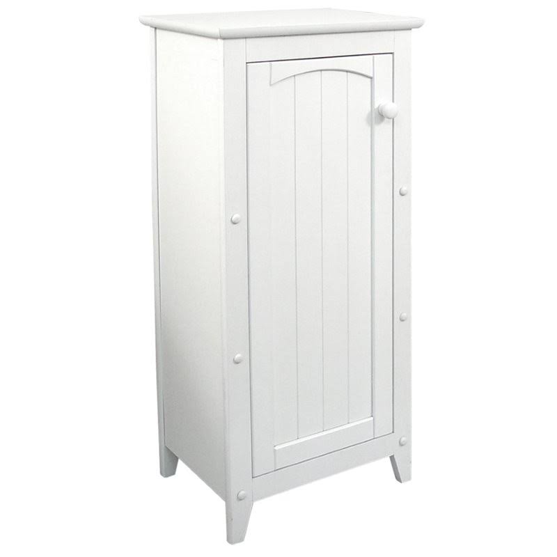 Pemberly Row Wood Storage Cabinet in White