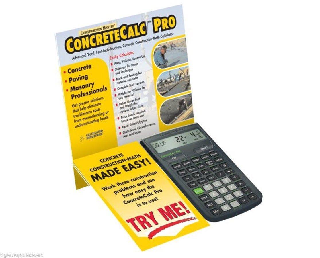 Calculated Industries 4225 Concrete Calculator Pro Construction