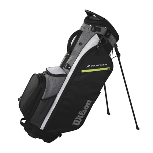 Wilson Feather Golf Cart Bag - Black/Grey/Red