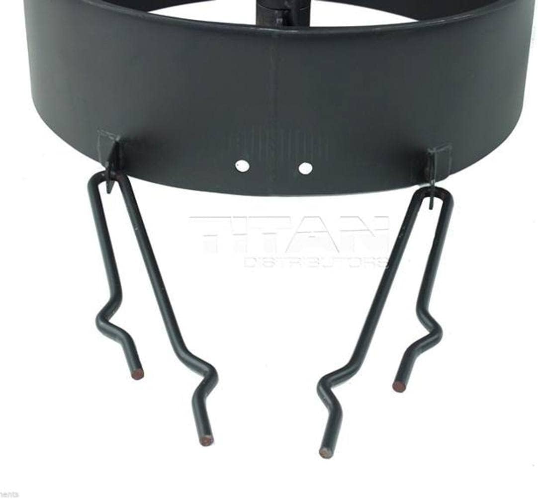 TITAN GREAT OUTDOORS 32" Steel Fire Ring with Cooking Grate Campfire Pit Park Grill BBQ Camping Trail