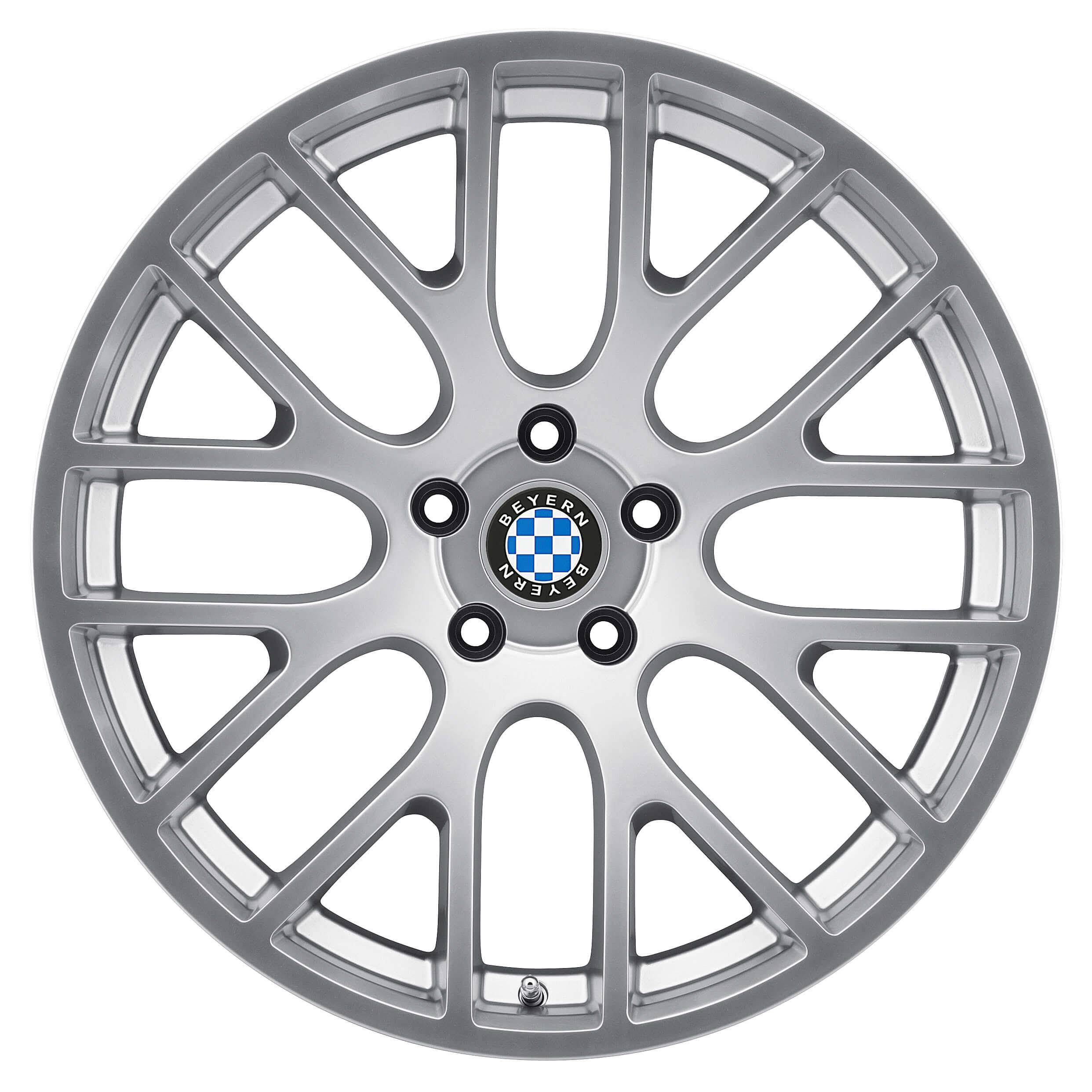 Beyern Spartan Hyper Silver 19x9.5 5x120 ET35 Rims 1995BYS355120S72