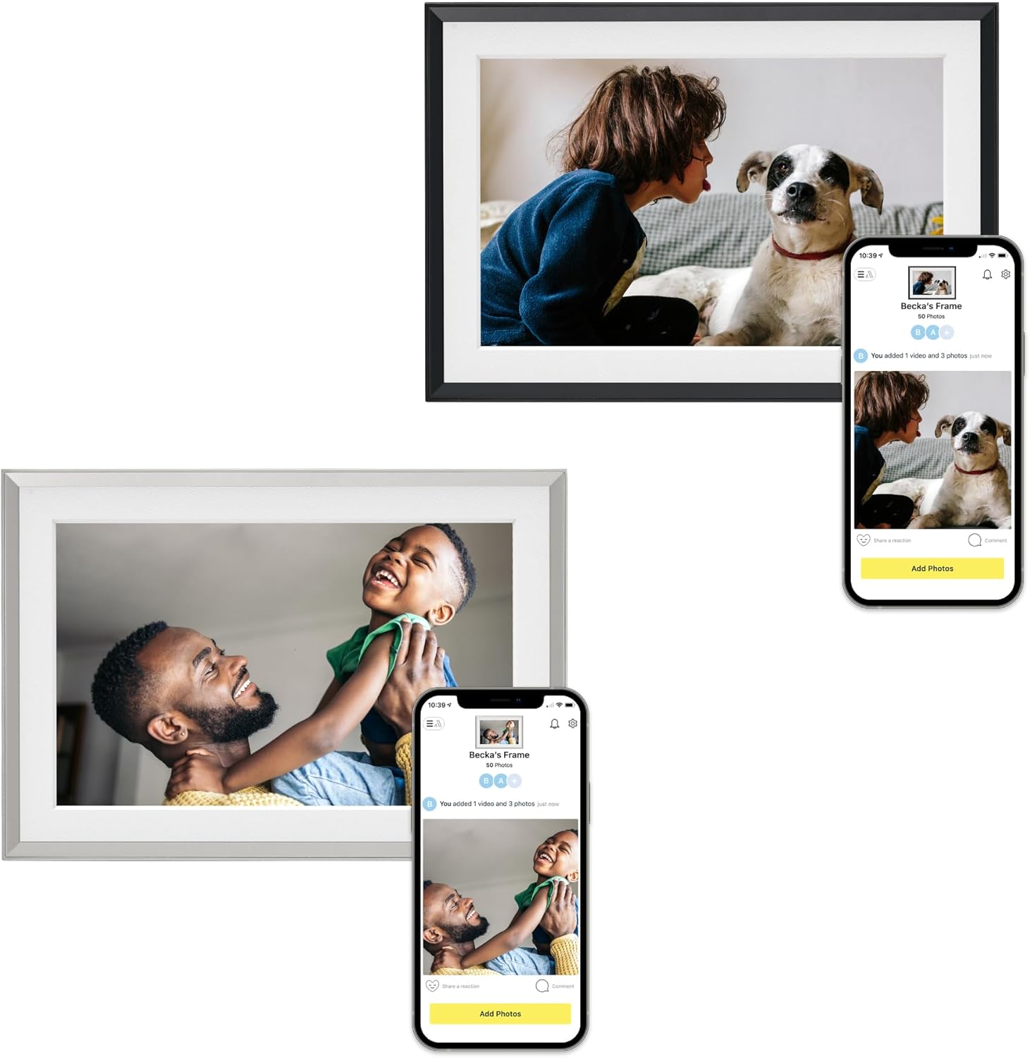 Aura Carver 10.1" WiFi Digital Picture Frame | The Best Digital Frame for Gifting | Send Photos from Your Phone | Quick