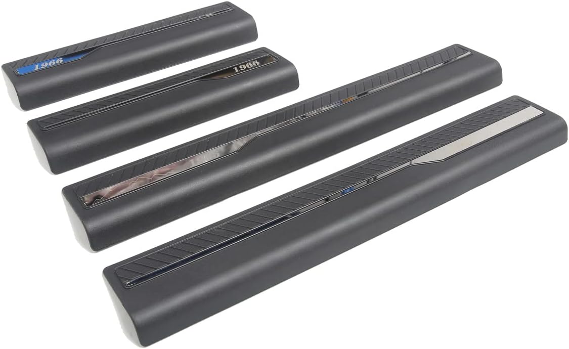 YIKUN Door Sill Guards Entry Sill Plate Protection for Ford Bronco 2021 2022 6th Accessories Parts Welcome Pedal Protector Cover 4Pcs/Set