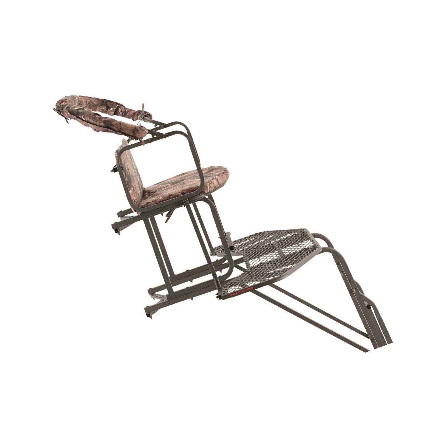 Guide Gear 20 2-man Double Rail Ladder Tree Stand with Hunting Blind - Sports Supplies Online Store