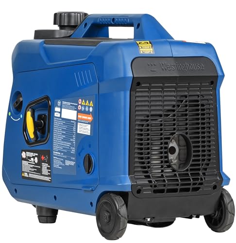 Westinghouse 5000 Peak Watt Super Quiet Dual Fuel Portable Inverter Generator, Wheel & Handle Kit, Gas & Propane Powered, RV Ready, CO Sensor