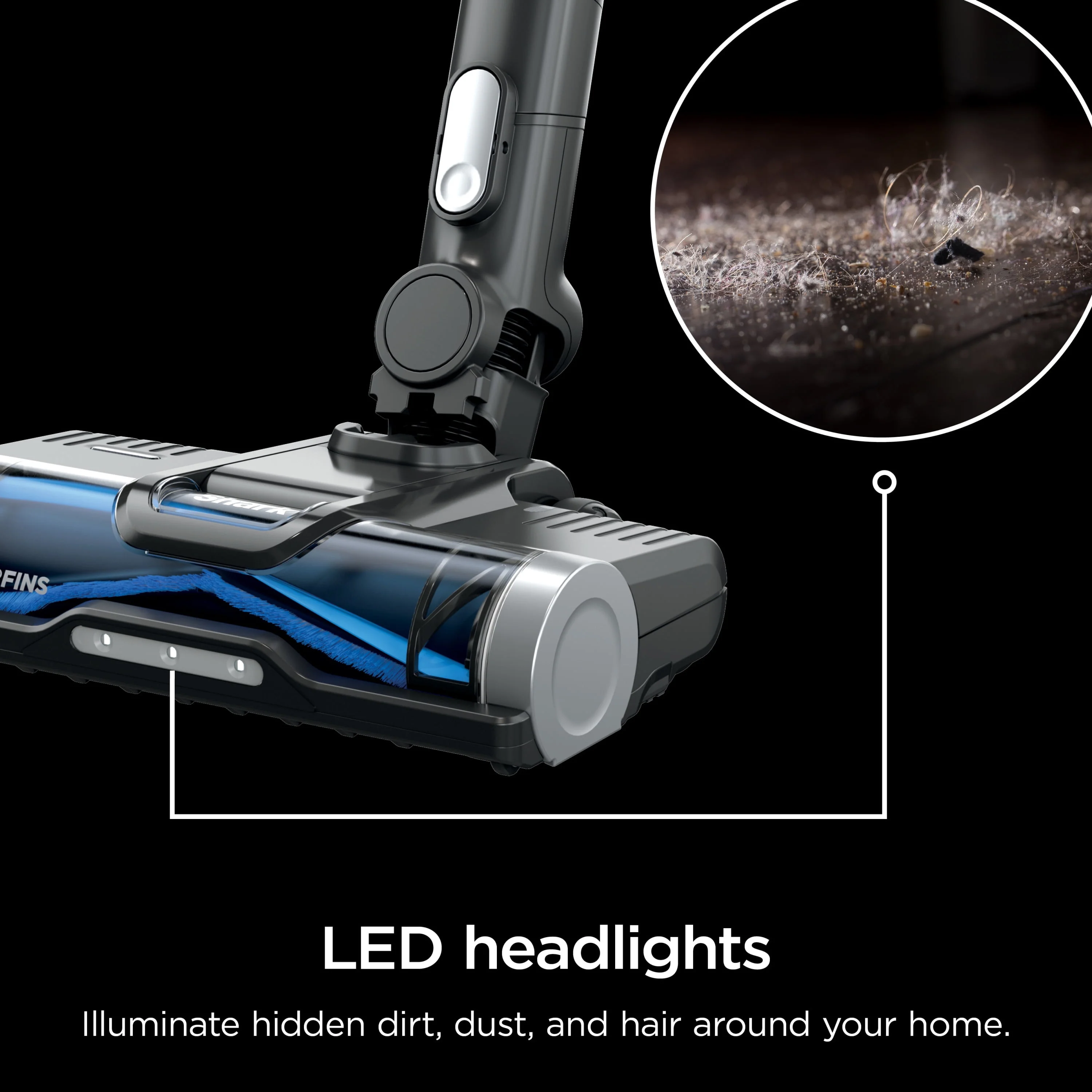 Shark® Cordless Pro Stick Vacuum Cleaner with Powerfins Brushroll, Crevice Tool & Dusting Brush Included, HEPA Filtration, 40-min Runtime, WZ531H