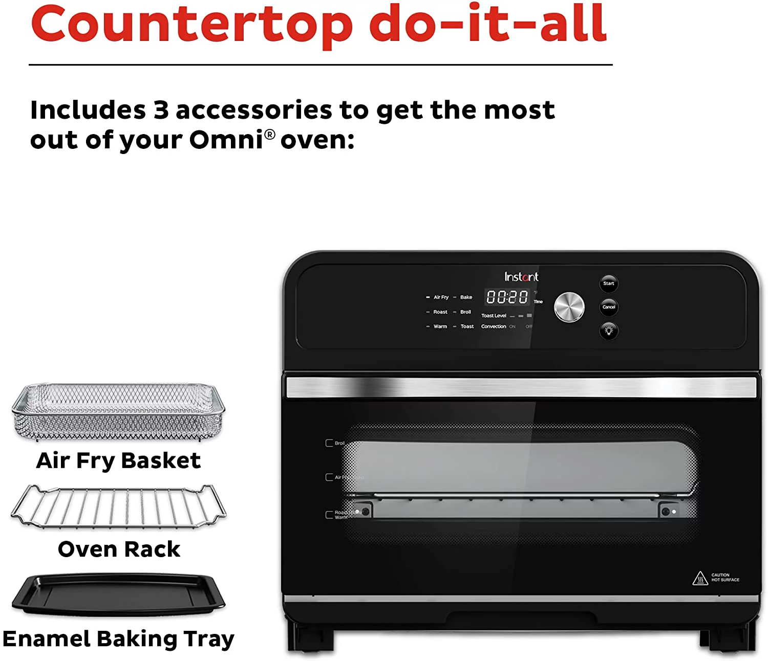 Instant Vortex Plus Air Fryer Oven  6 Quart  From the Makers of Instant Pot  6-in-1  Broil  Roast  Dehydrate  Bake  Non-stick and Dishwasher-Safe
