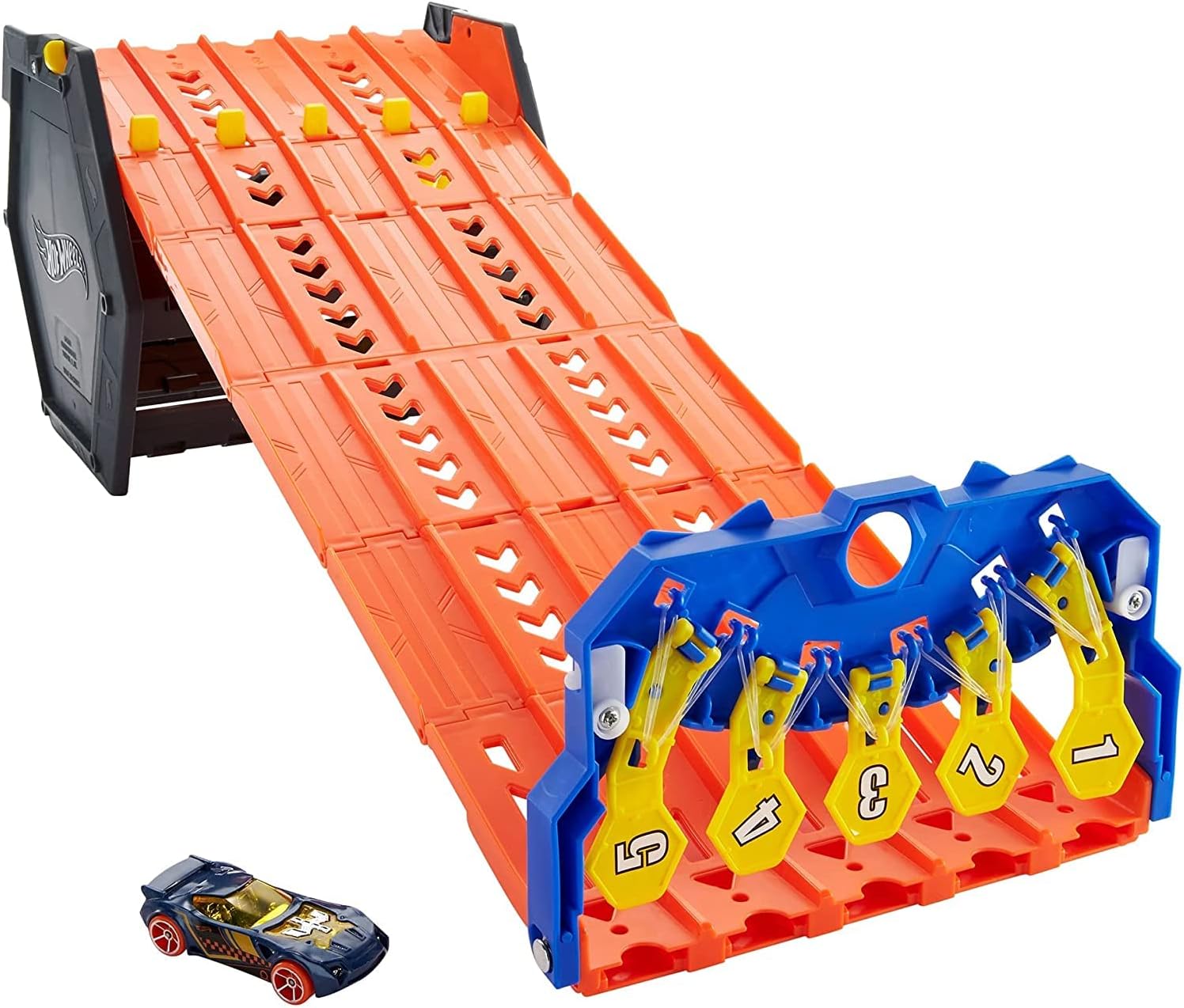 DieCast Hot Wheels Trackset Toy Cars and Trucks - Hot Wheels Action Rollout Raceway Trackset Bundle with 2 My Outlet Mall Stickers