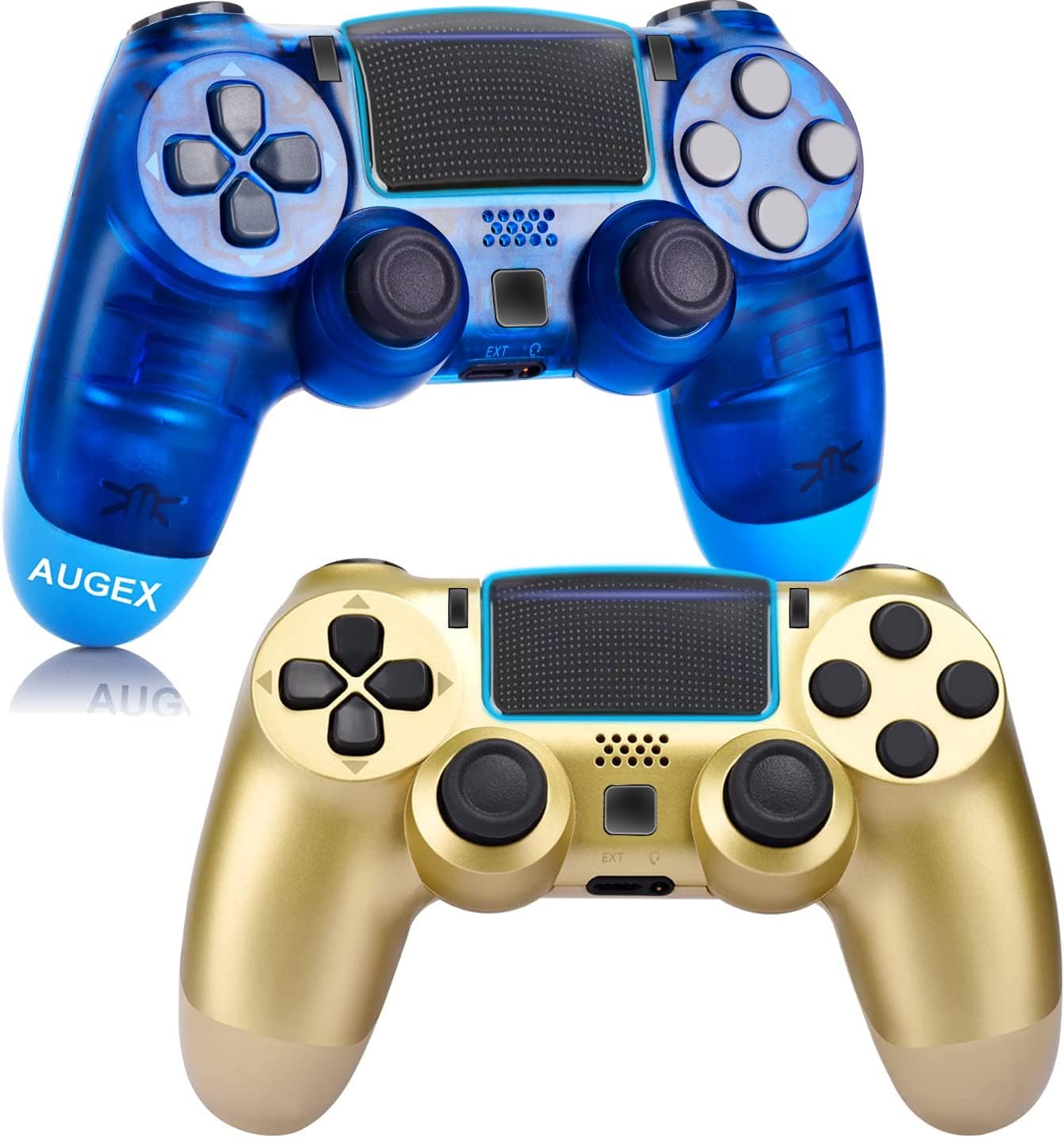 AUGEX 2 Pack Game Controllers Compatible for PS4,Wireless Controller Work with Playstation 4 Console