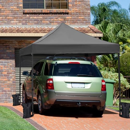 Yaheetech Heavy Duty Pop Up Canopy Tent, 10x20 Commercial Instant Shelter Tent for Wedding, Parties, Adjustable Outdoor Canopy with Wheeled Carry Bag
