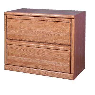 Iverson 2-Drawer Lateral Filing Cabinet Loon Peak Color: Golden Oak