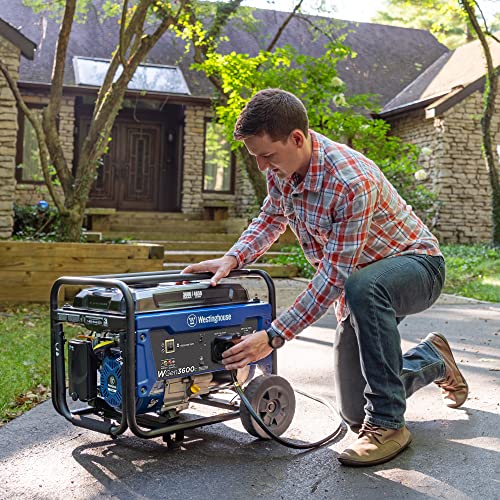 Westinghouse 4650 Peak Watt Portable Generator, RV Ready 30A Outlet, Gas Powered, CO Sensor