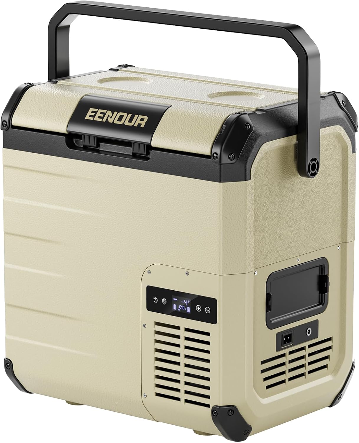 EENOUR D18 12 Volt Car Refrigerator, Portable Freezer 19Qt/18L Battery & Solar Powered Cooler 25W, -4~50℉, 12/24V DC, 110~240V AC, Idea for 2 People