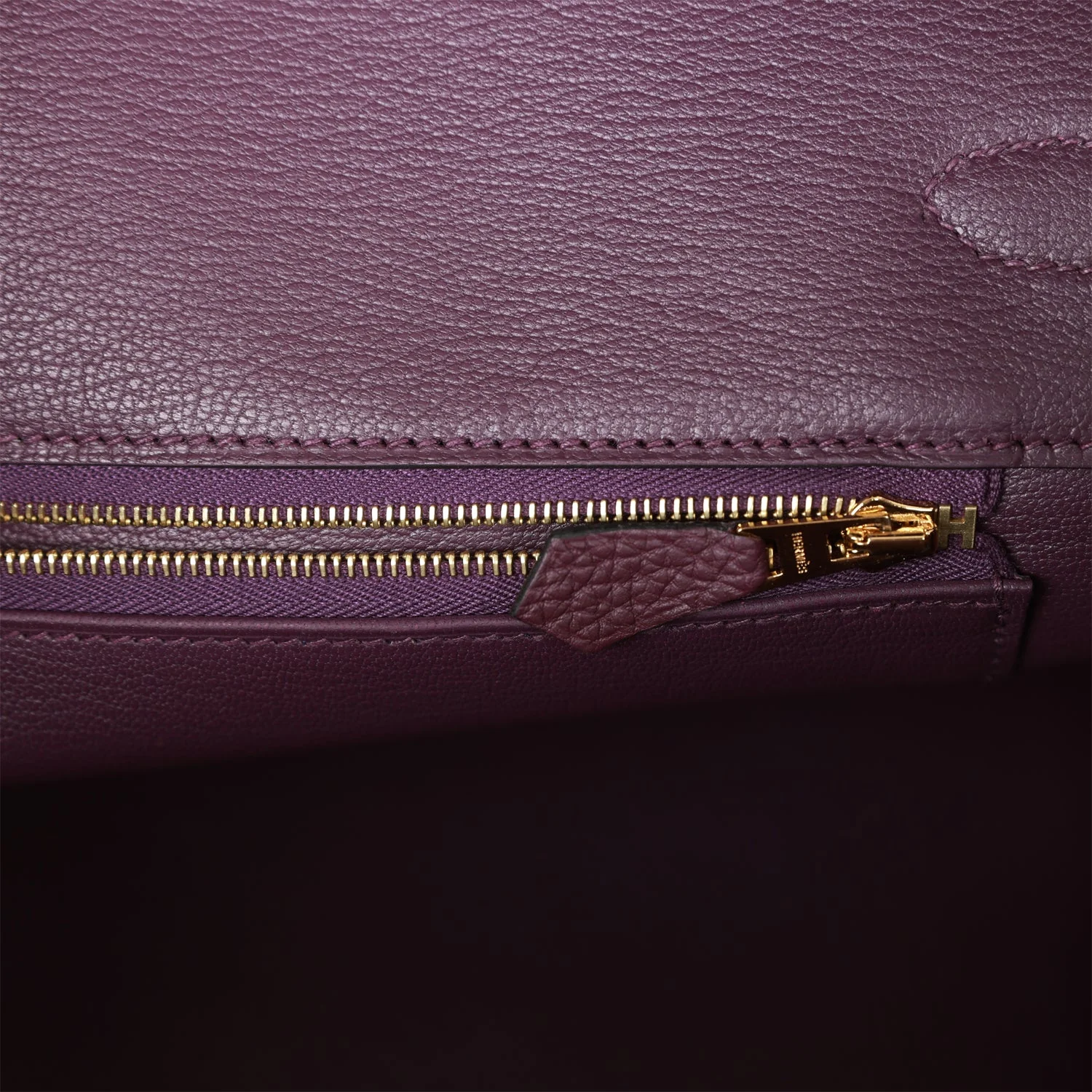 Hermes Birkin 35 Cassis Togo Gold Hardware