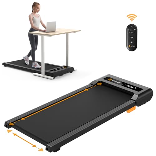 Walking Pad, 2.5HP Under Desk Treadmill for Home Office, 300 Lbs Capacity Portable Treadmill with Remote Control & LED Display