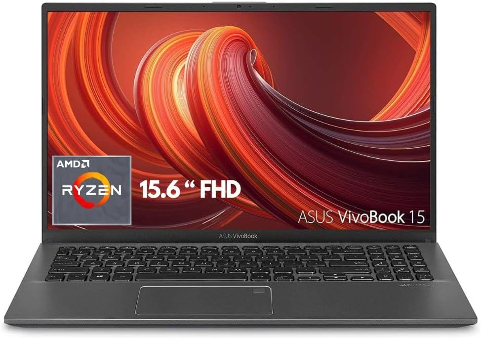 ASUS VivoBook 15 15.6 Inch Portable Laptop Computer, FHD AMD Ryzen 3 3200U, 8GB DDR4 RAM, 256GB SSD, AMD Radeon Vega 3, Windows 10 Home