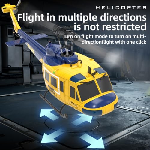 RC ERA C032 UH-1 Huey RC Helicopter with 3D Inverted Flight & 6-Axis Gyro Stabilization