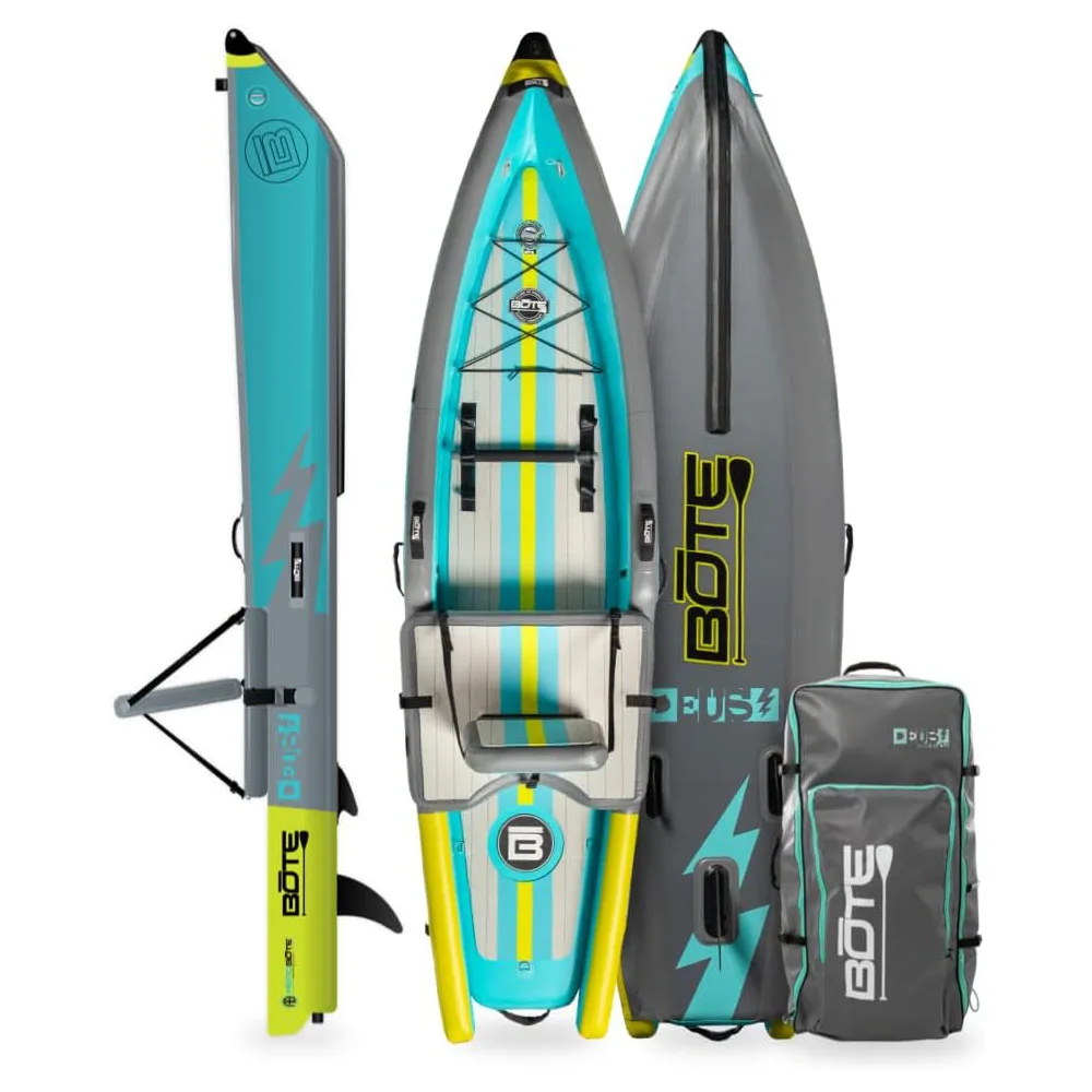 BOTE Deus Aero Inflatable Kayak Compatible with MagnePod for Adults and Kids, Including Travel Bag