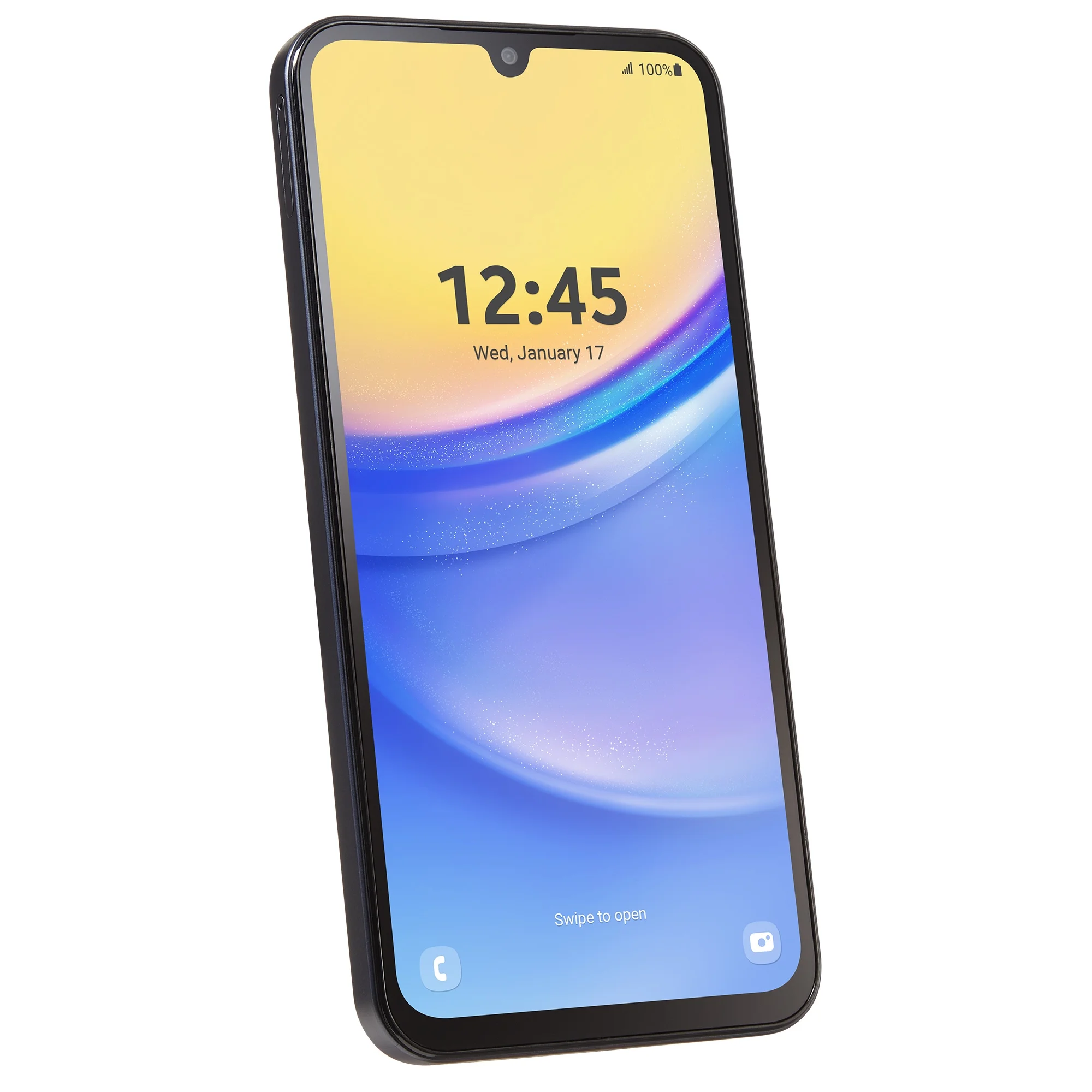 Simple Mobile Samsung Galaxy A15, 128GB, Black - Prepaid Smartphone