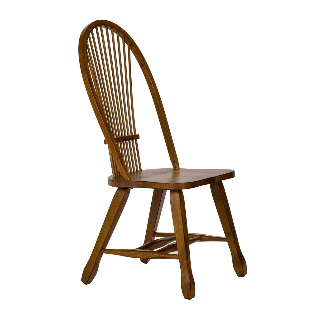 Liberty Furniture Sheaf Back Side Chair - Oak-Set of 2 Traditional Brown