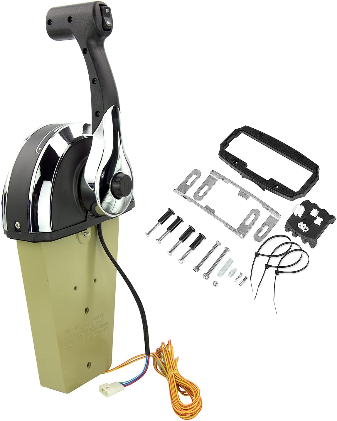 Generic Single Outboard Remoto Control Kit for Mercury 8M0059686 Top Mount Console Box Marine Boat Remote Control Box Single Binnacle Outboard