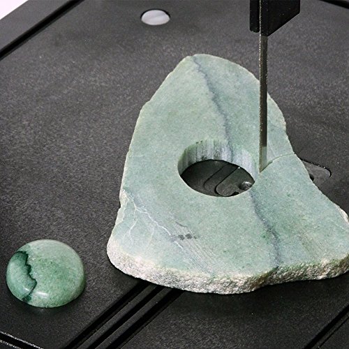 Inland Craft DB-100 Band Saw Machine, Tabletop Wet Saw for Glass, Stone, Plastic, Coral, Mosaics Crafting, Stained Glass Cutter