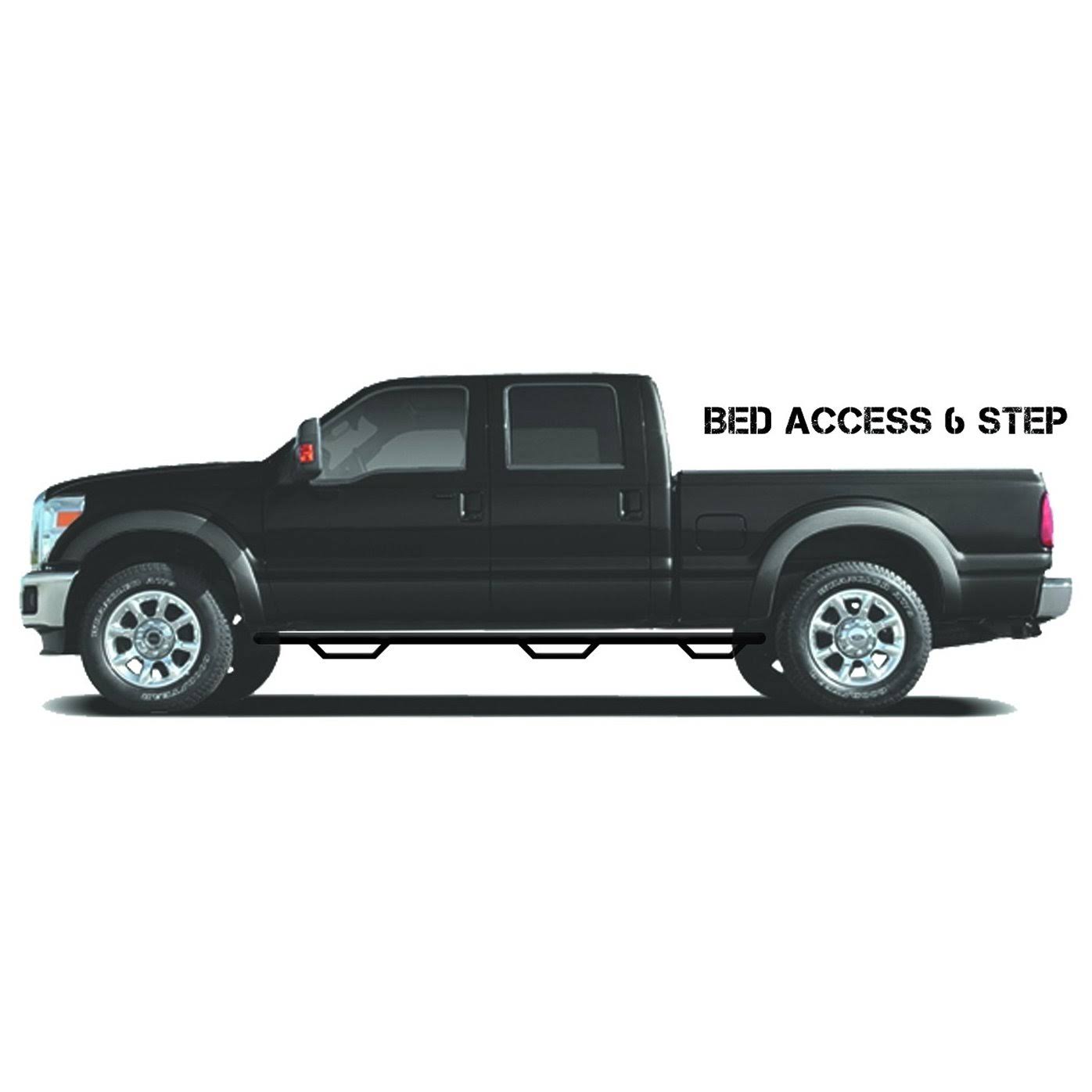 N-Fab D1594QC-6 - Wheel to Wheel Nerf Step Bar w/Bed Access - TruckProUSA