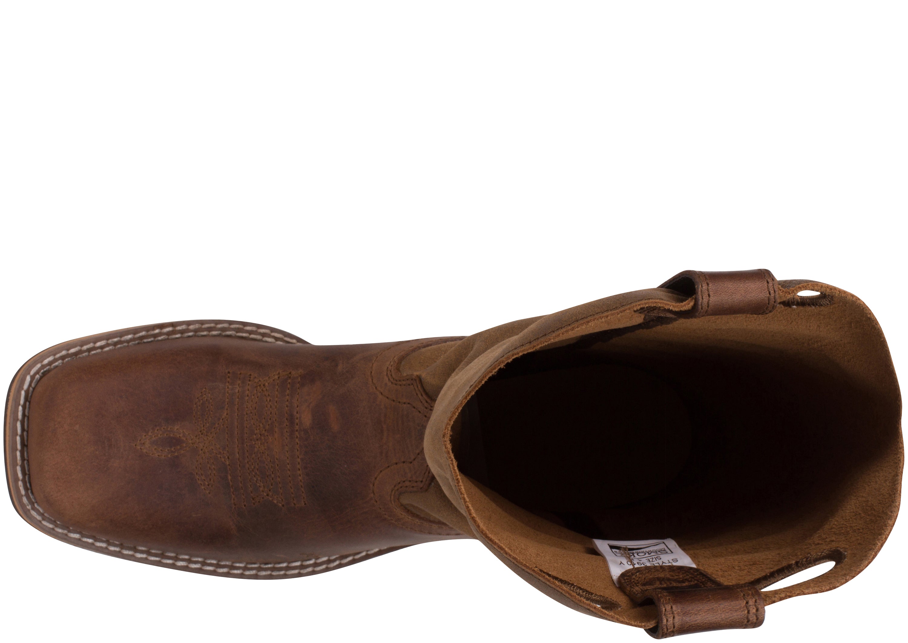 Smoky Mountain Boys' Waylon Western Boot Square Toe Distressed Brown 7 D(M) US