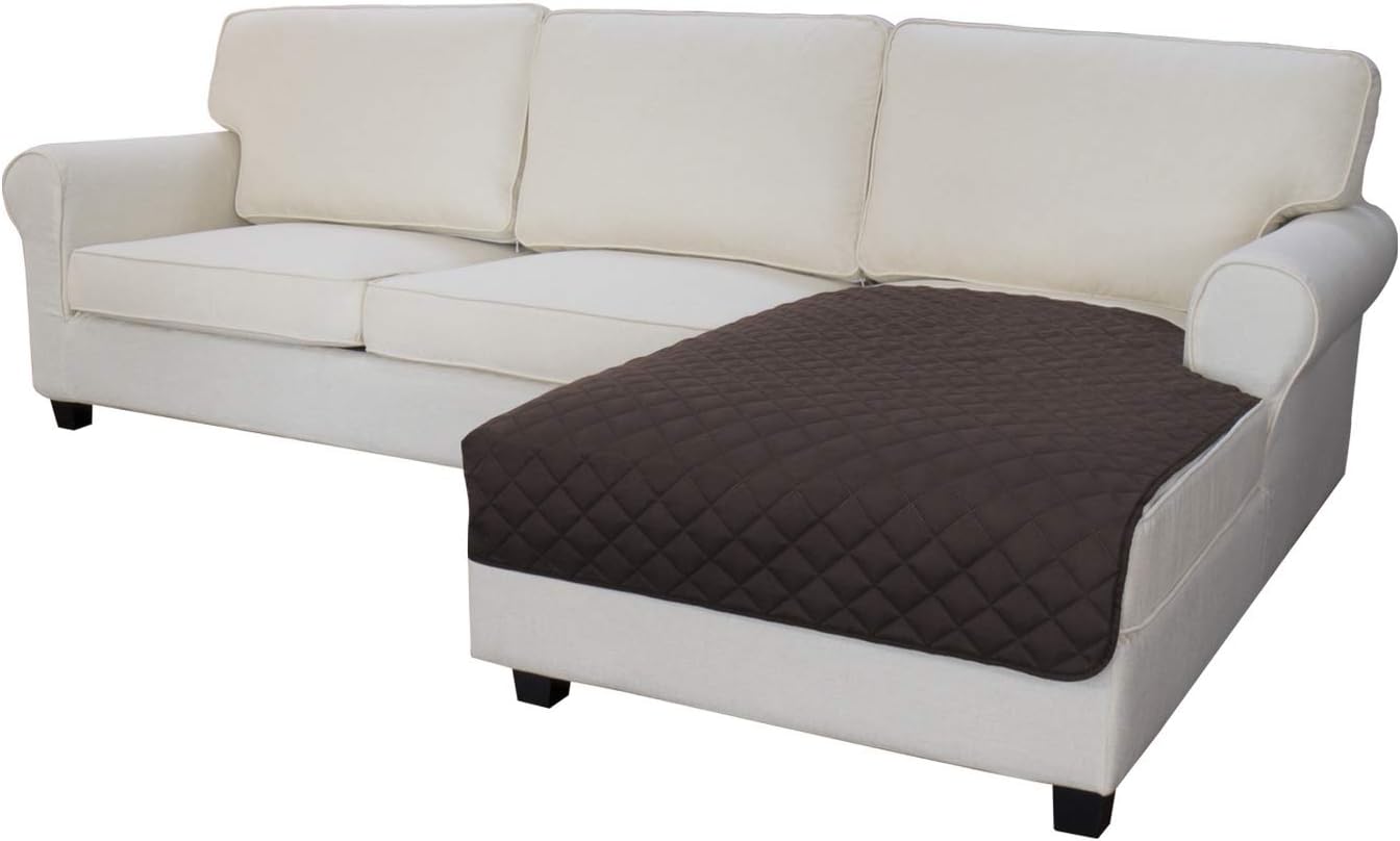 Easy-Going Sofa Slipcover L Shape Sofa Cover Sectional Couch Cover Chaise Lounge Slip Cover Reversible Sofa Cover Furniture Protector Cover for Pets