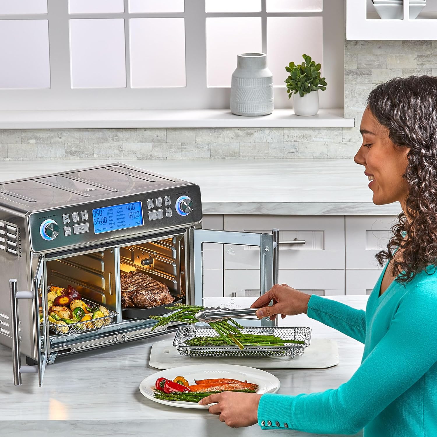 Emeril Lagasse Dual Zone 360 Air Fryer Oven Combo with French Door