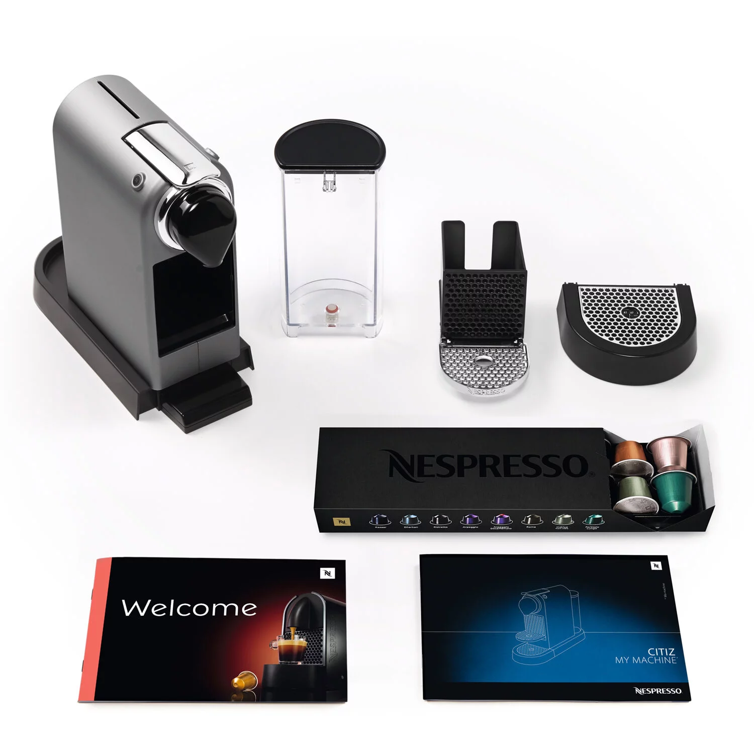 Breville Nespresso Citiz Single-Serve Espresso Machine in Silver