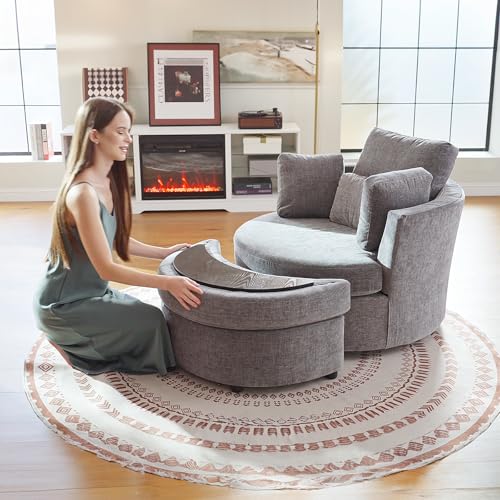Chair and A Half with Ottoman