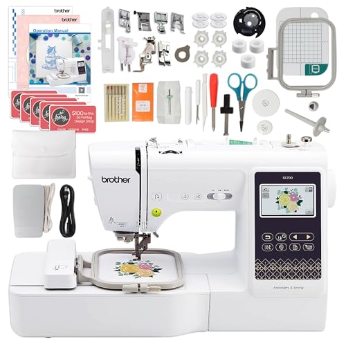 Brother SE700 Embroidery & Sewing Machine with 90 Spools & Accessories