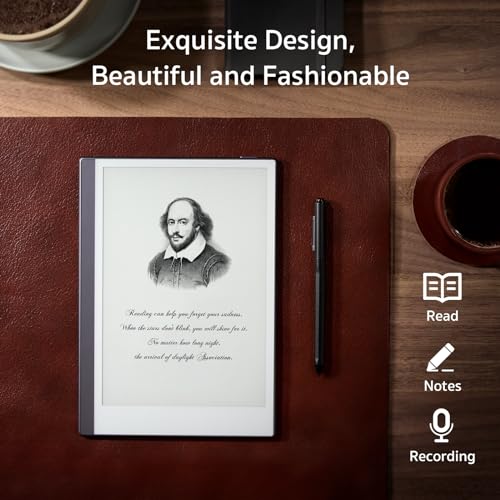 Android E-Ink ePaper Tablet, Paperwhite eBook Reader Digital Notebook for Note Taking, Drawing Paper White Graphics Notepad with Stylus and Case