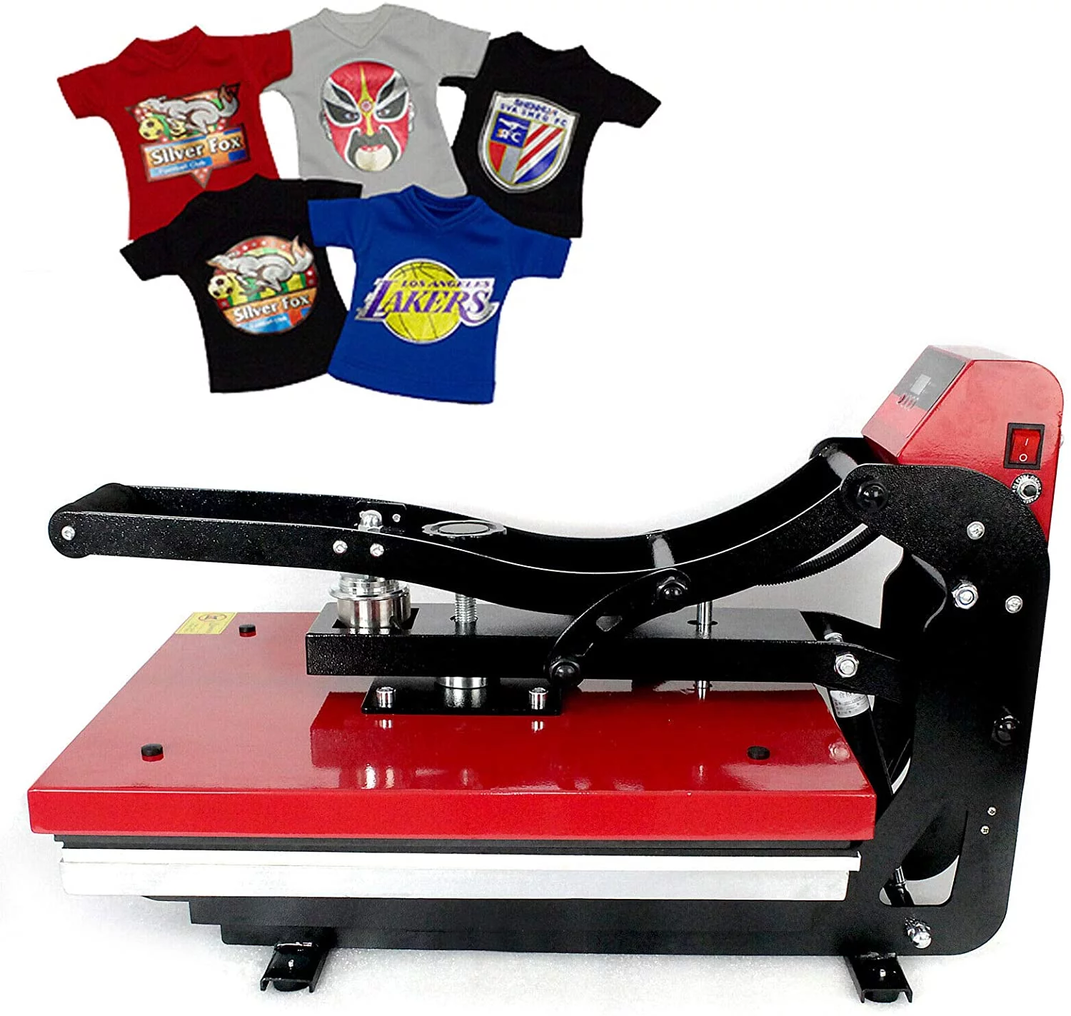 Miumaeov Magnetic Semi-Automatic T Shirt Heat Press Machine 16 X 20'' Large Heat Press Sublimation with Smart LCD Transfer Sublimation Machine for