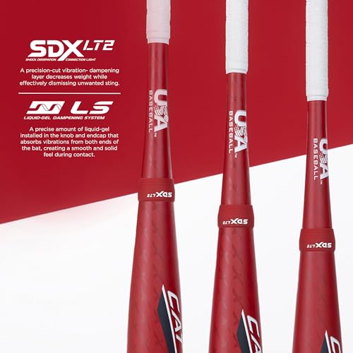 Marucci CATX2 Senior League Bat, 2 5/8" Barrel, -5, -8, -11 Drop, USA Baseball, Balanced