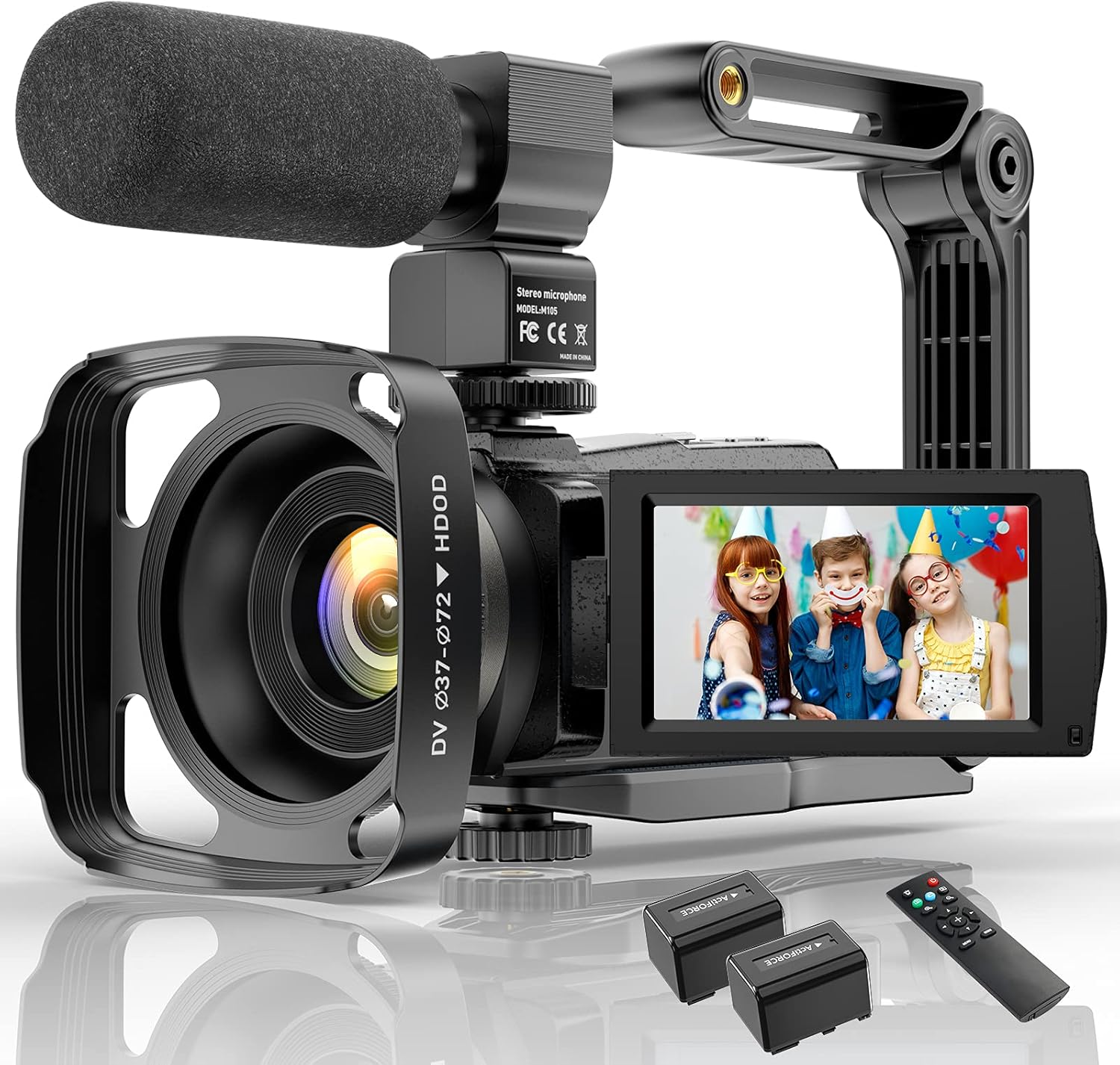 Video Camera Camcorder 4K 48MP Ultra HD YouTube Vlogging Camera IR Night Vision WiFi Digital Camera Recorder 16X Digital Zoom Touch Screen Video