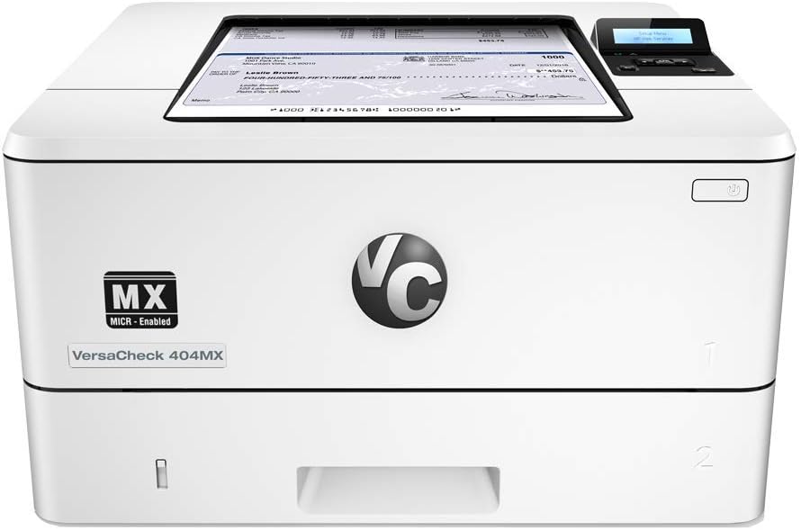 VersaCheck Platinum M404MX MICR Printer Value Bundle,White