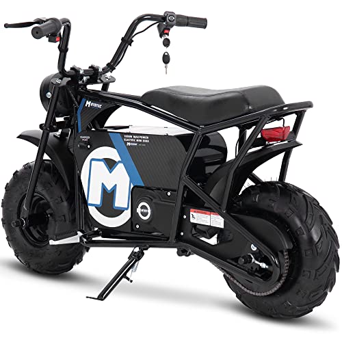 MotoTec 48v 1000w Electric Powered Mini Bike Black