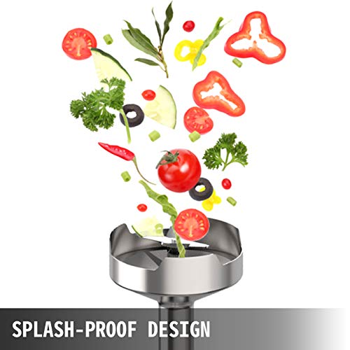 VEVOR Commercial Immersion Blender 350W Power, Hand Held Mixer with 9.8-Inch 304 Stainless Steel Removable Shaft