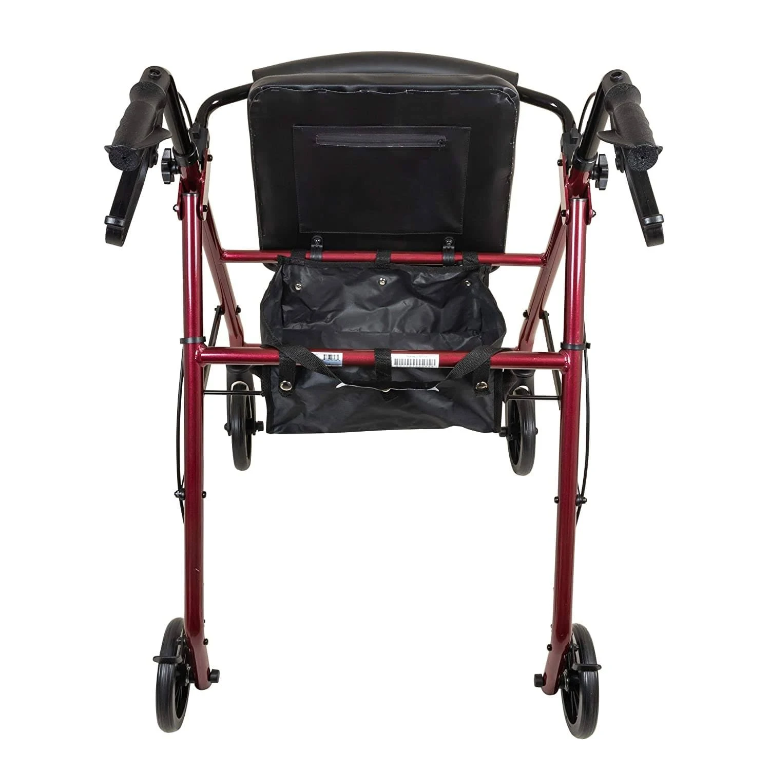 ProBasics Aluminum Rollator Walker with Seat - Rolling Walker with 6-Inch Wheels - Blue Flame