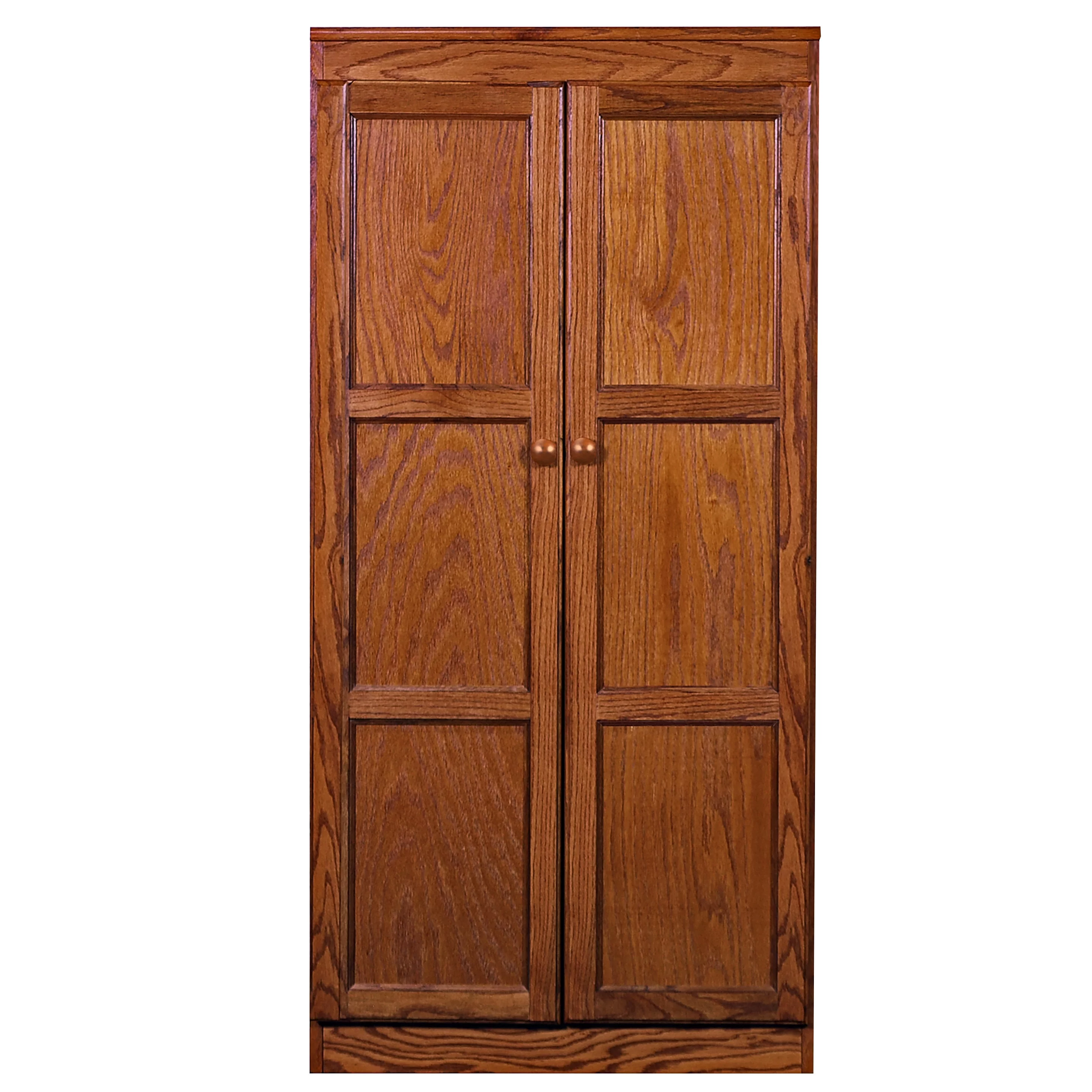Concepts in Wood KT613 Multi-use Storage Cabinet, 4 Shelves Cherry Cherry Finish