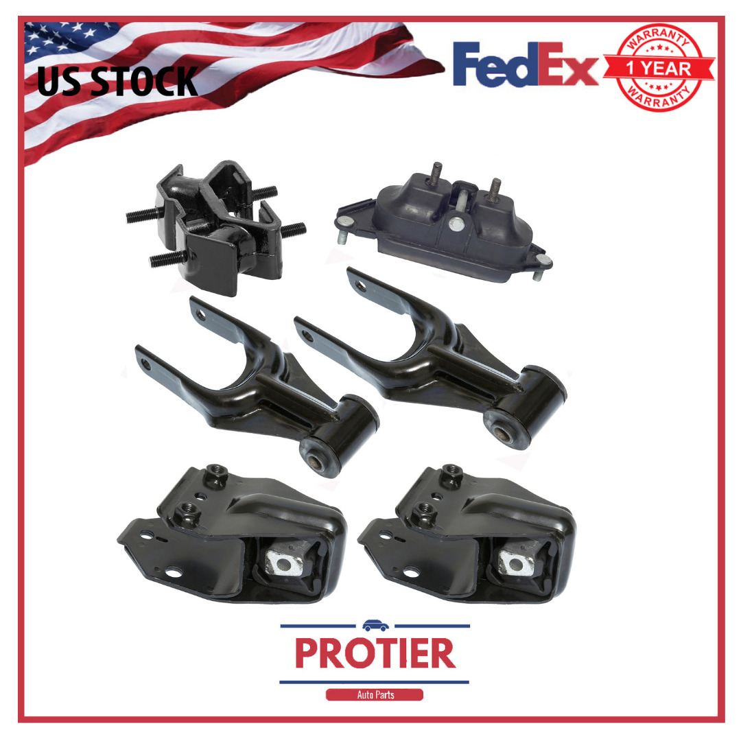 Engine & Trans Mount Set 6PCS for Chevrolet Passenger Car Impala Monte Carlo V6 3.5l 213ci 2006-2011